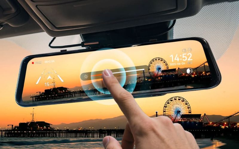 WOLFBOX G900Pro 12MP WiFi Touch Screen Rear View Dash Cam